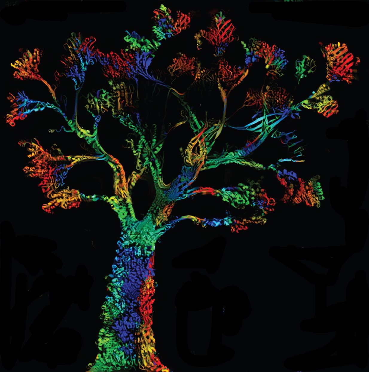 Phylogenetic tree figure from the enzyme family tree editorial. Links to the eLife digest.